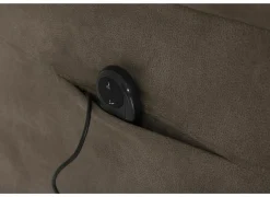 Relaxzetel Veneta elektrisch - stof - bruin