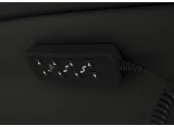 Relaxzetel 7051.57V+Z60 elektrisch - leder - zwart met large zithoogte- en diepte