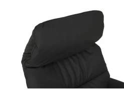 Relaxzetel 7051.76V+Z60 elektrisch - leder - zwart met medium zithoogte- en diepte en tilfunctie