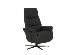 Relaxzetel 7051.51V+Z60 elektrisch - leder - zwart met medium zithoogte- en diepte – Maxi versie