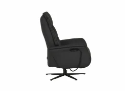 Relaxzetel 7051.51V+Z60 elektrisch - leder - zwart met medium zithoogte- en diepte – Maxi versie