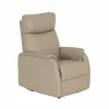 Relaxzetel Wellesley elektrisch - leder & lederlook - beige