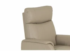 Relaxzetel Wellesley elektrisch - leder & lederlook - beige
