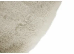 Rond tapijt Serene Ø90cm - nepbont - ivory