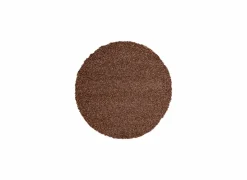 Rond tapijt Twister Ø160cm - polypropyleen - bruin & roest