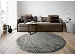 Rond tapijt Twister Ø160cm - polypropyleen - zilver