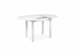 Ronde tafel Coburg 100/140x100cm - melamine - wit