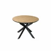 Ronde tafel Dillinger 120/160x120cm - melamine - bruin
