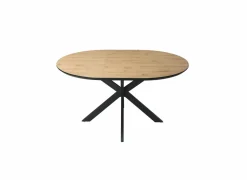 Ronde tafel Dillinger 120/160x120cm - melamine - bruin