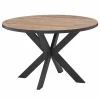 Ronde tafel Elio Ø120cm - decor - bruin & zwart