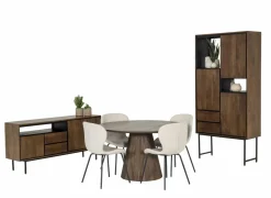 Ronde tafel Gentiloni Ø130cm - mango massief - naturel