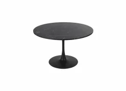 Ronde tafel Marmor Ø120cm - melamine - zwart