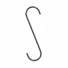 S Haak 30cm - ijzer - zwart