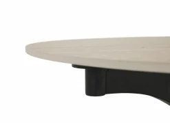 Salontafel Caldera 129/80x80x43,5cm - gesinterd steen - naturel