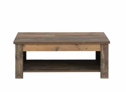 Salontafel Clif 110x65cm - decor - old wood & donker beton