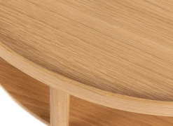 Salontafel Ø80cm - eik fineer - bruin