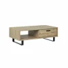 Salontafel Como 1 130x67cm - melamine - golden oak