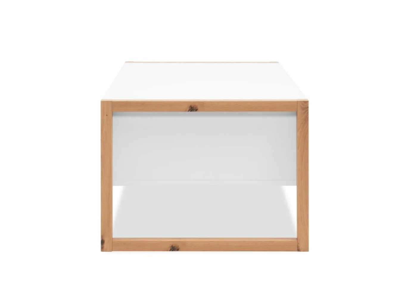 Salontafel Denver 100x40x55cm - decor - wit & artisanale eik