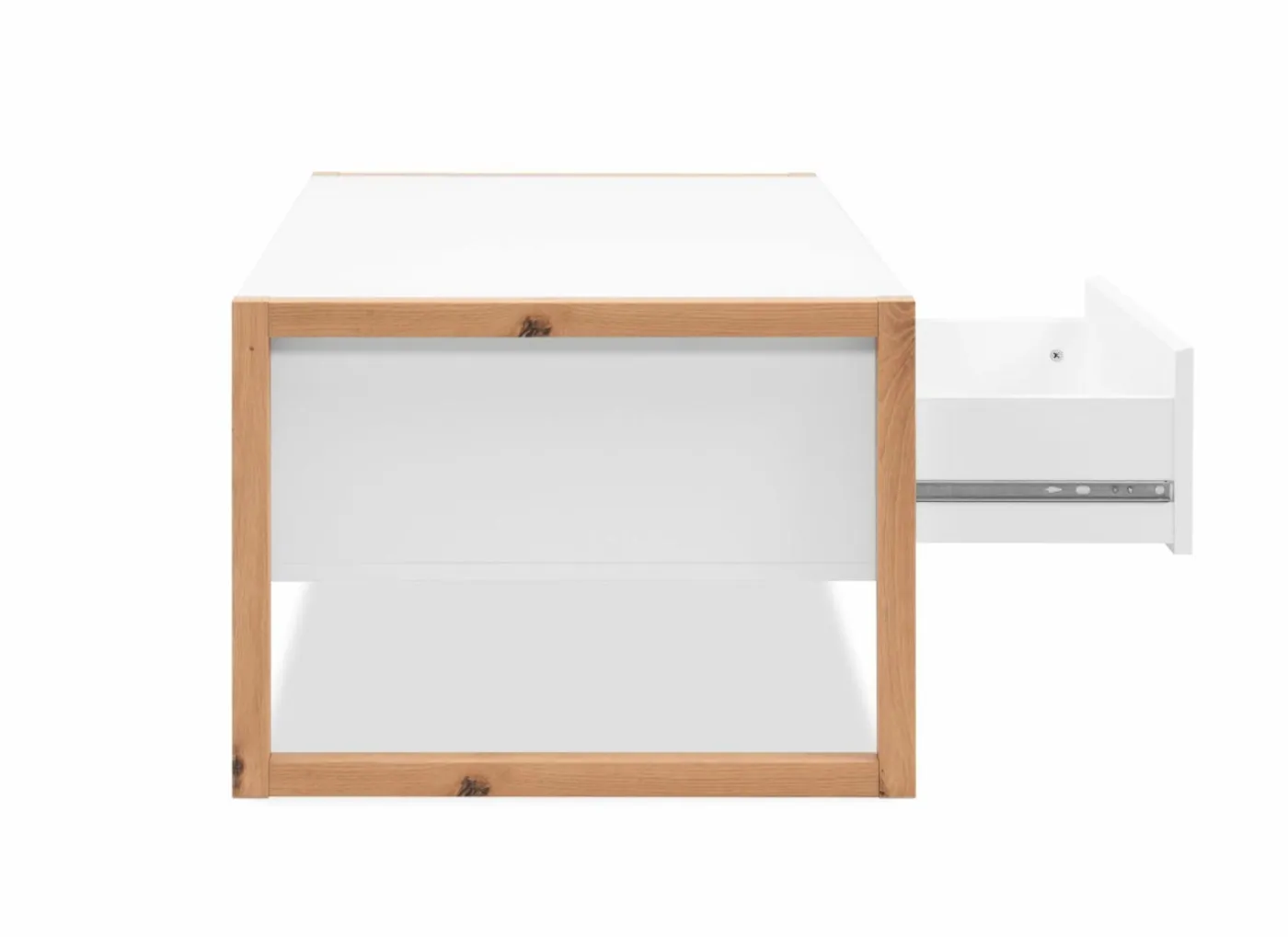 Salontafel Denver 100x40x55cm - decor - wit & artisanale eik