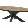 Salontafel Elio 130x70cm - decor - bruin & zwart