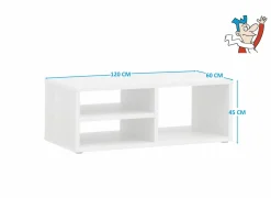 Salontafel Elvis 120x60cm - decor - white oak