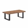 Salontafel Ensor 130x65cm - decor - acacia & black concrete