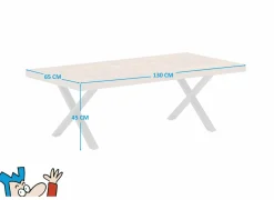 Salontafel Ensor 130x65cm - decor - acacia