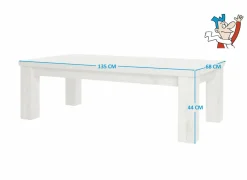 Salontafel Etna 135x68cm - decor - millenium eik & lichtgrijs