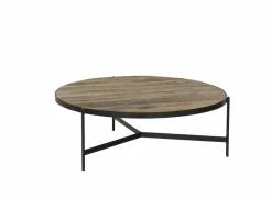 Salontafel Fuego Ø100cm - mango massief & metaal - naturel