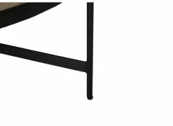 Salontafel Fuego Ø100cm - mango massief & metaal - naturel