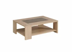 Salontafel Fumay 105x73cm - hout fineer - eik