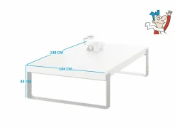 Salontafel Lucca 104x138cm - decor - millenium eik & lichtgrijs