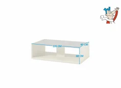 Salontafel Mambo 135x40cm - decor - herfst eik