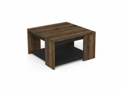 Salontafel Monaco 80x80cm - decor - saloon eik & zwart