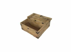 Salontafel Nueva 90x90cm - mango massief - naturel & zwart