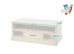 Salontafel Piero 125x68cm - decor - scarlet eik