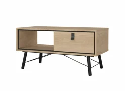 Salontafel Ry 102x49cm - decor - bruin & zwart