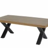 Salontafel Samuel 130x65cm - decor - denver eik & zwart
