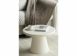 Salontafel SL2405  Ø60cm - cementex - wit