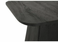 Salontafel Thalia 40x40cm - mango massief - zwart