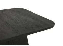 Salontafel Thalia 40x40cm - mango massief - zwart