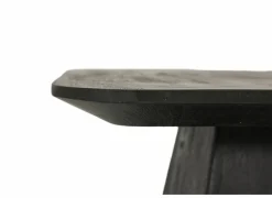 Salontafel Thalia 40x40cm - mango massief - zwart