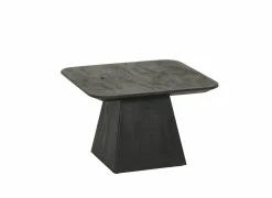 Salontafel Thalia 60x60cm - mango massief - zwart
