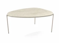 Salontafel Trio 110x70cm - HPL - travertin tivoli & sable