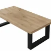 Salontafel Valencia 130x65cm - melamine - lichte eik