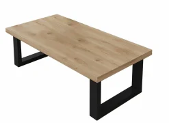 Salontafel Valencia 130x65cm - melamine - lichte eik