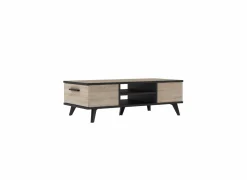 Salontafel Wayne 106,6x35,2x50,1cm - decor - eik & zwart