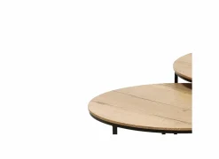 Salontafel Windsor Ø65cm/Ø75cm - lamulux - naturel - set van 2