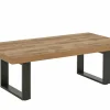 Salontafel 130x68cm - decor - bruin & zwart