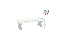Salontafel 135x68cm - decor - natuurlijke olm